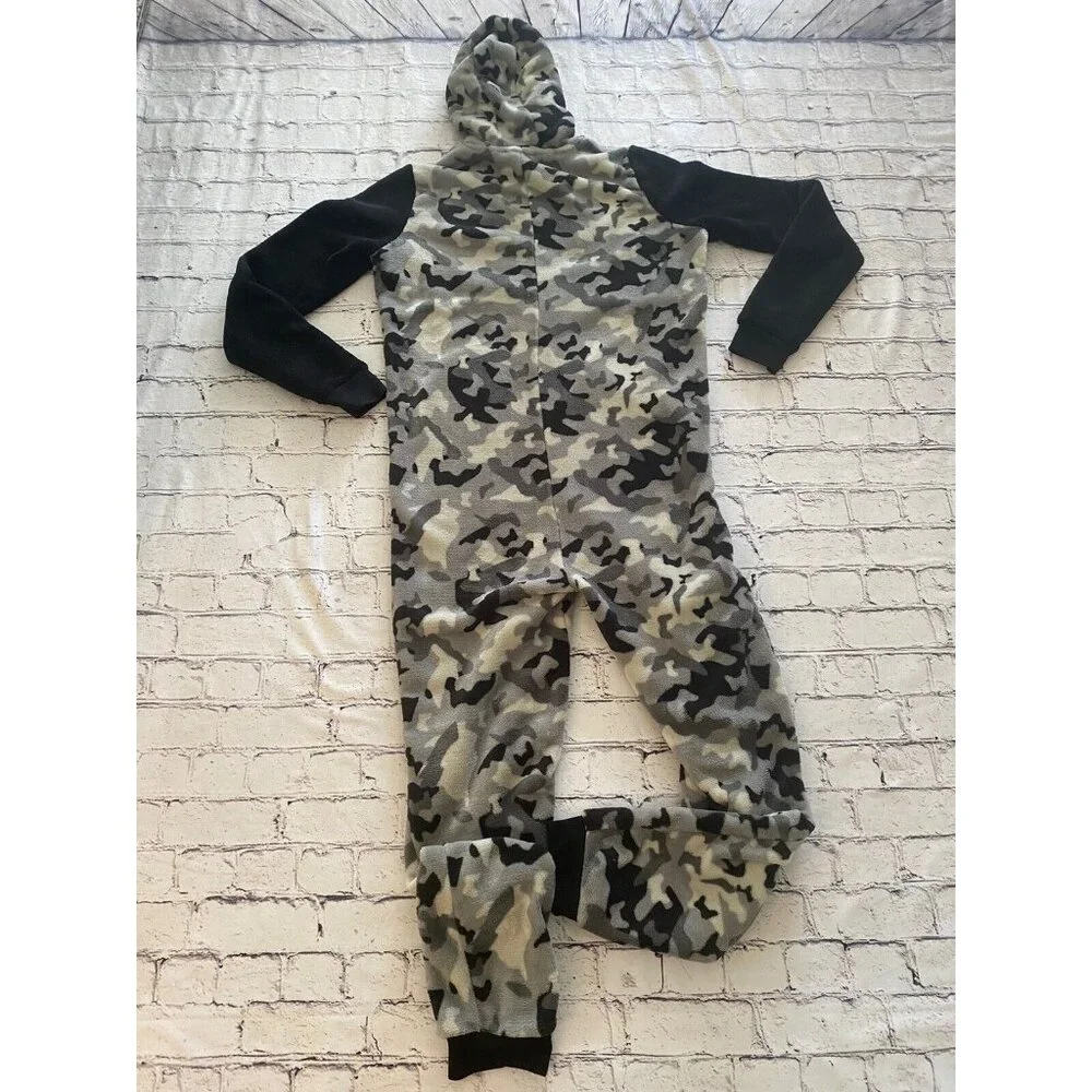 PlayStation Grey Camo Print Controller Symbols All‎ In One Jumpsuit Unisex 13-14